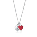Tiffany & Co. Red Double Heart Necklaces