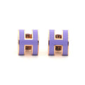 18K Mini Pop Hermès Purple Earrings