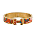 18K Clic Hermès Panoplie Equestre Red Bracelet