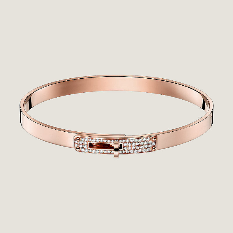 18K Kelly Small Model Diamond Hermès Bracelet
