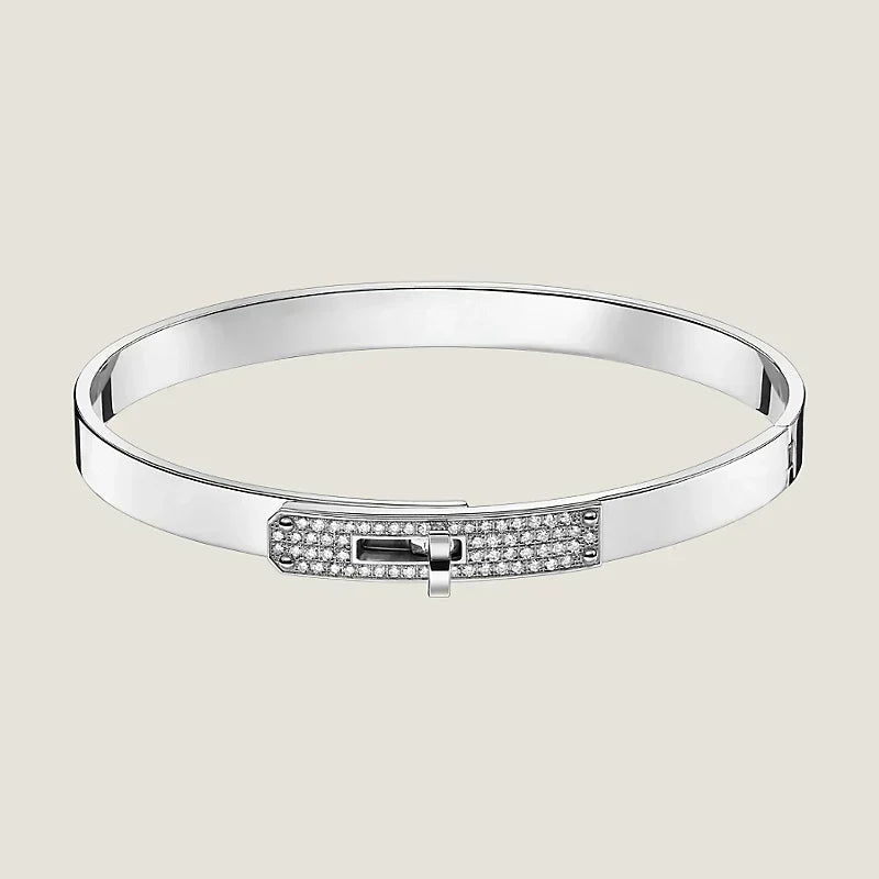 18K Kelly Small Model Diamond Hermès Bracelet