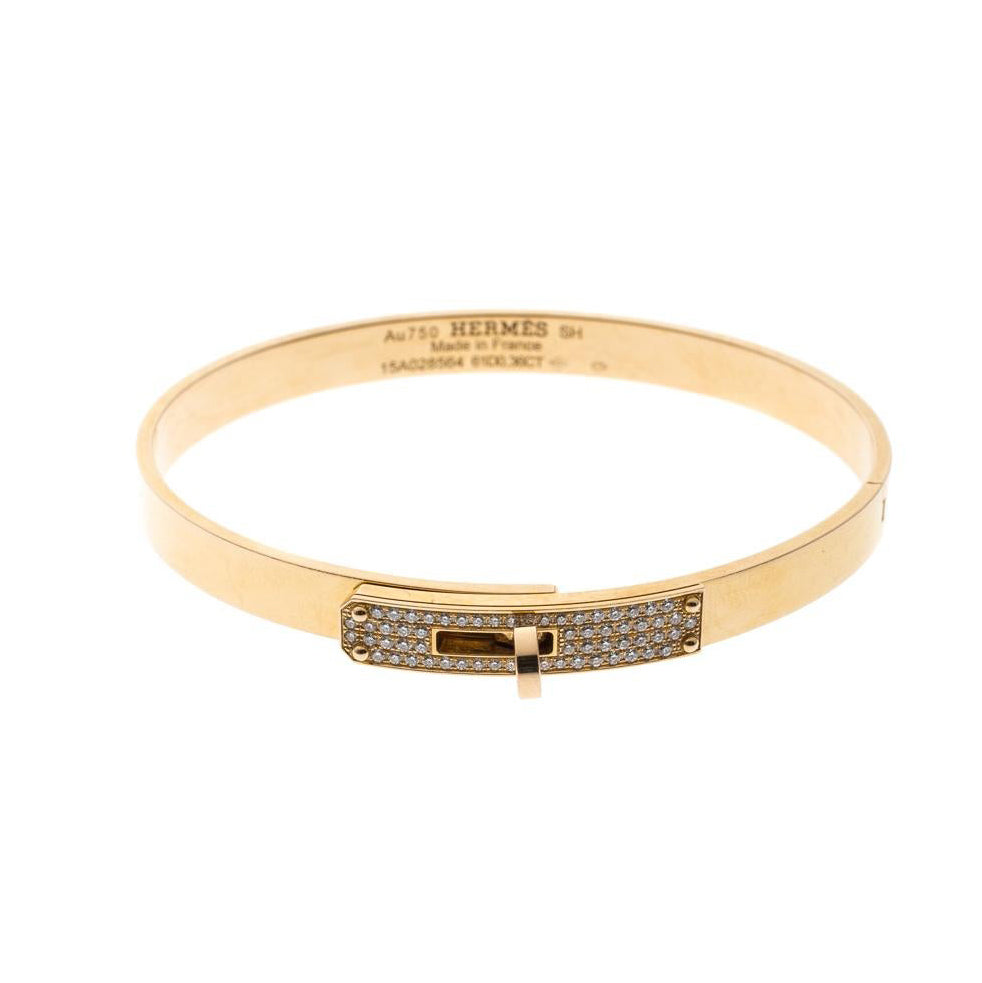 18K Kelly Small Model Diamond Hermès Bracelet