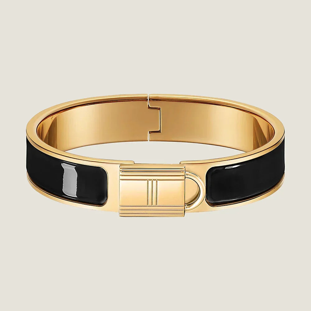 18K Clic Cadenas Black Hermès Bracelet