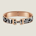 18K Clic Hermès Panoplie Equestre Black Bracelet
