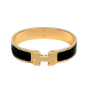 18K Clic Hermès Black Bracelet
