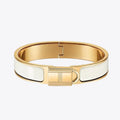 18K Clic Cadenas White Hermès Bracelet