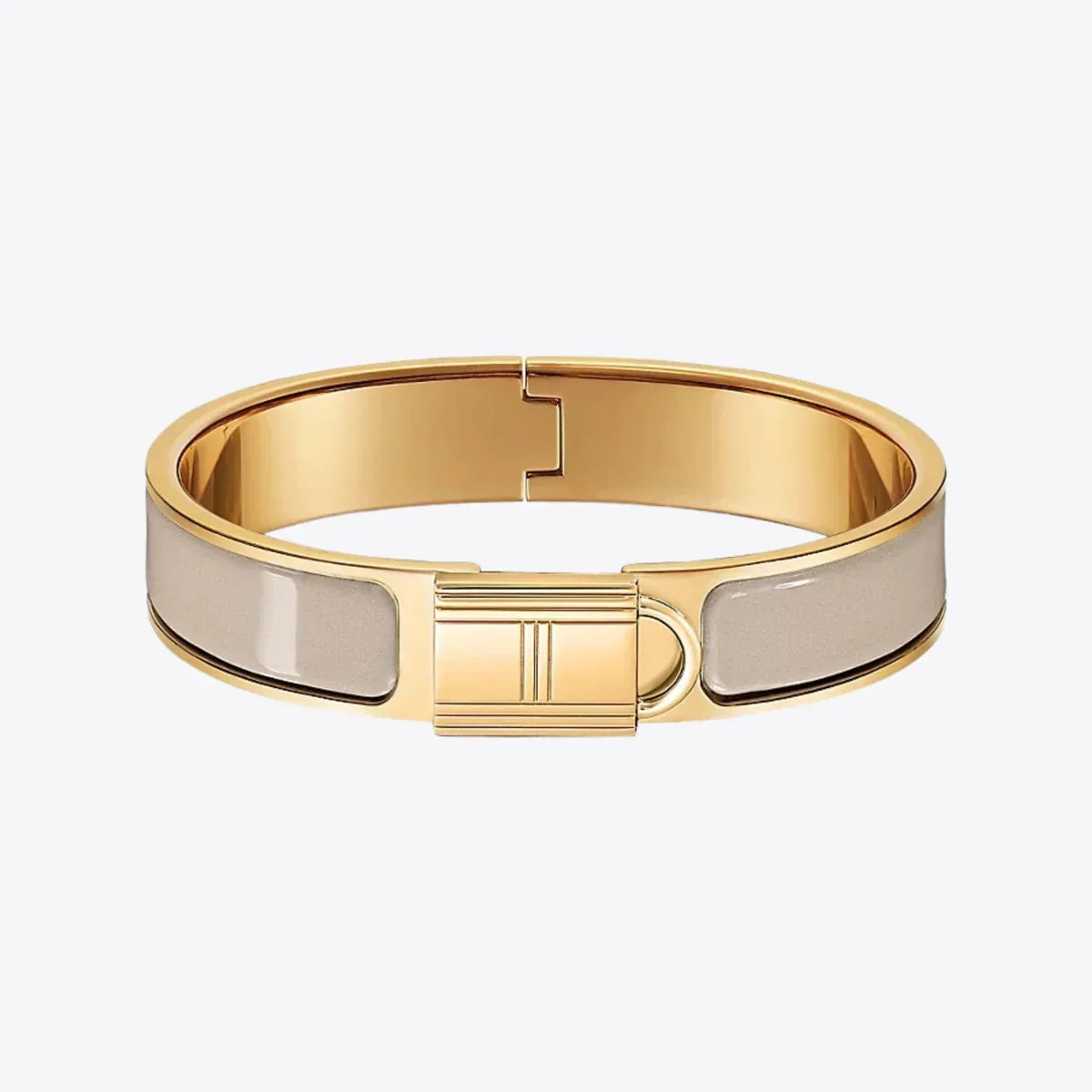 18K Clic Cadenas Light Brown Hermès Bracelet