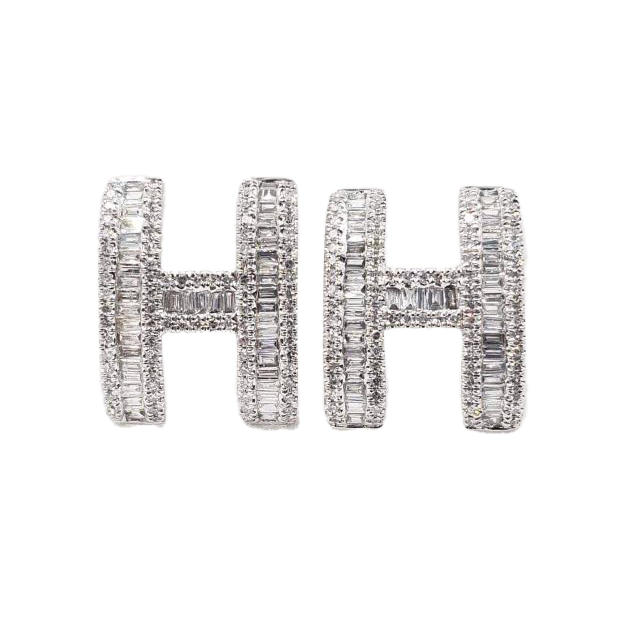 18K Pop Hermès Diamonds Earrings