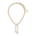 18K Chanel Rhinestone Star Chain Necklace