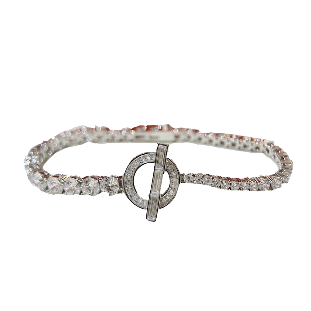 18K Finesse Link Diamond Hermès Bracelet