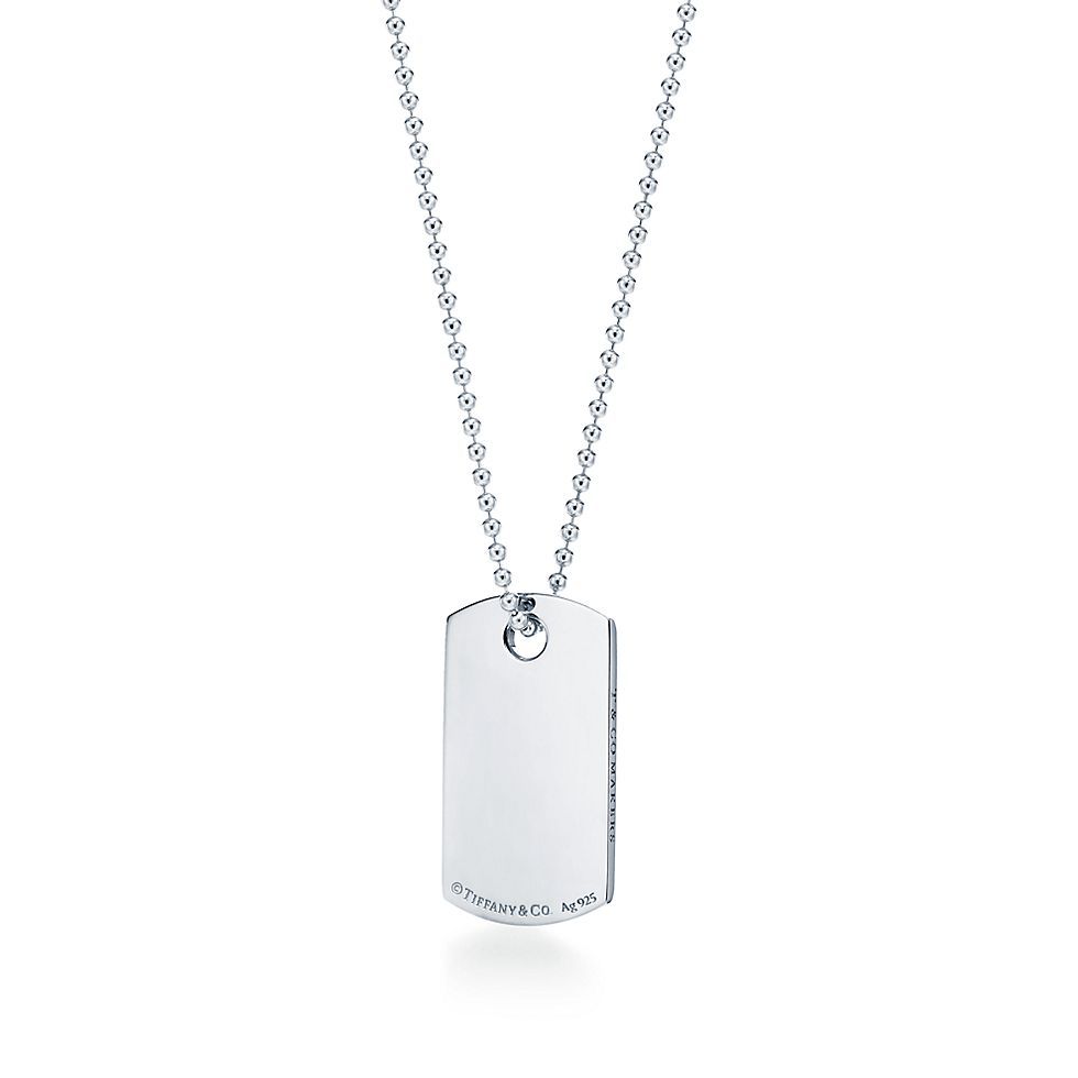 18K Tiffany & Co. 1837 Makers I.D. Tag Pendant Necklace