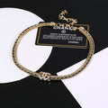 18K Chanel Strass Chain Choker Necklace