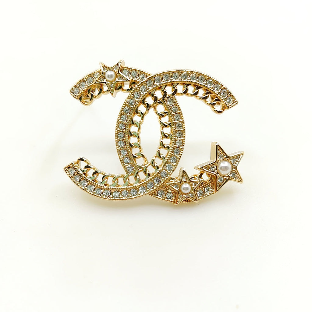 18K Chanel Star Crtystal Brooch