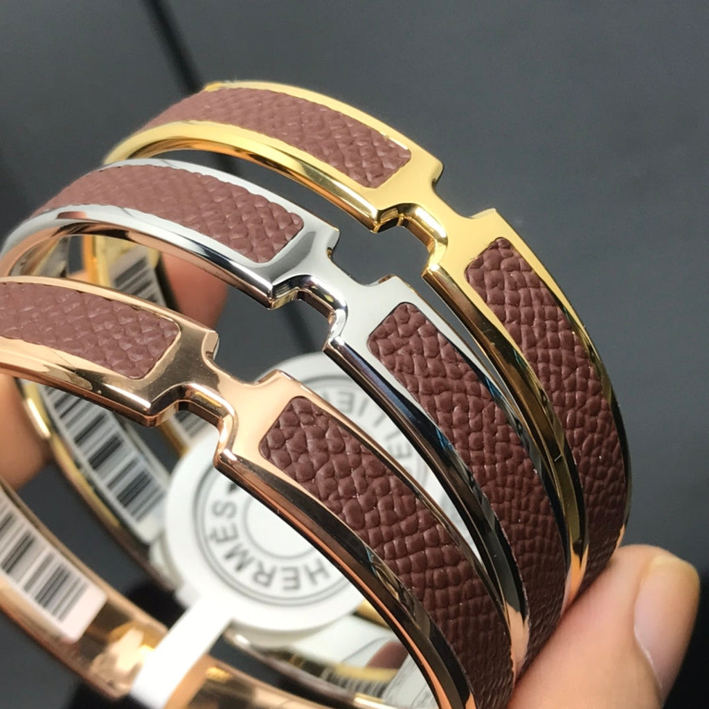 18K Olympe Light Brown Hermès Bracelet