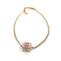 18K Chanel Pink Resin Chain Necklace