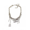 18K Chanel Chain Diamond Necklace