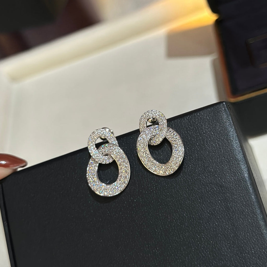 18K Van Cleef & Arpels Olympia Diamonds Earrings
