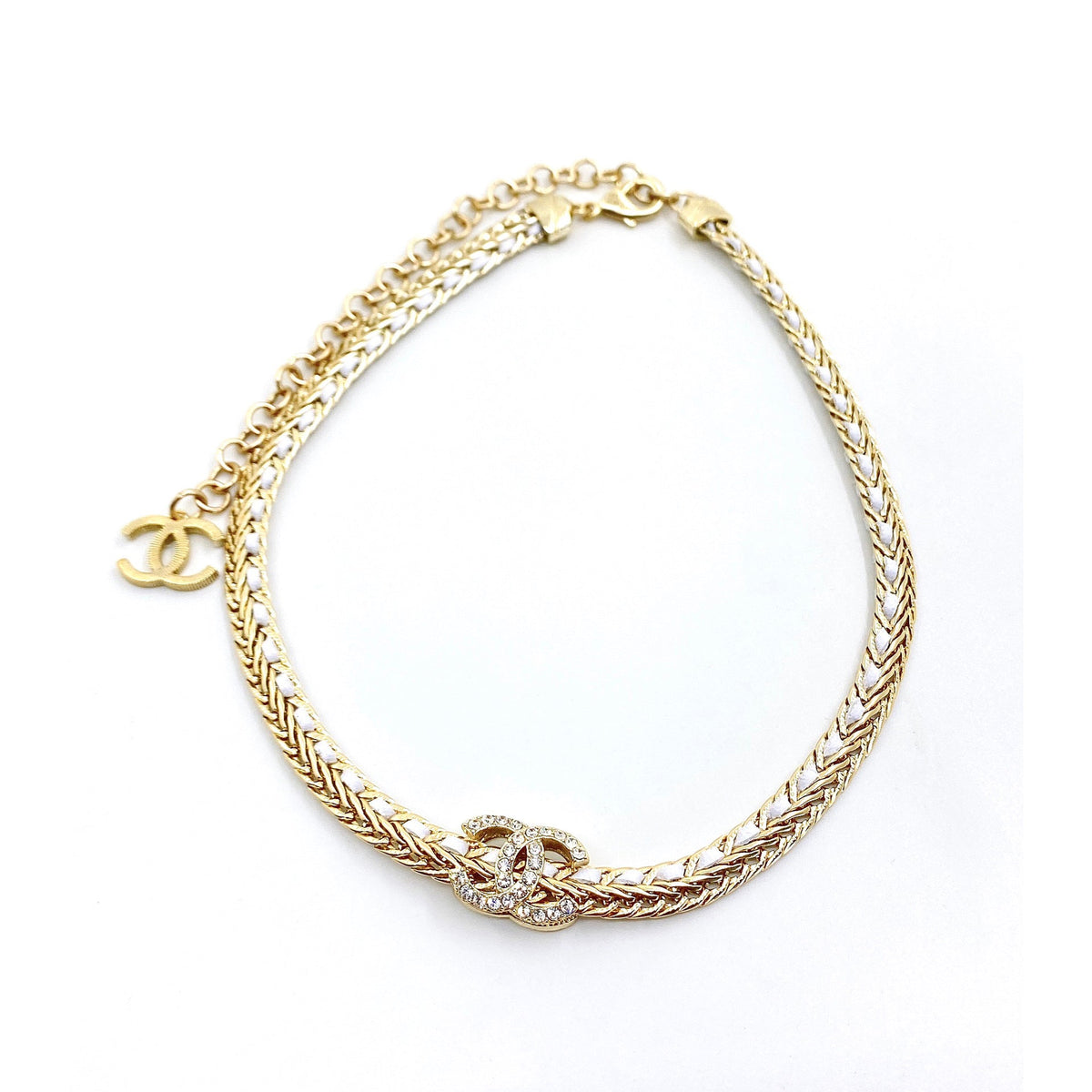 18K Chanel Diamonds Choker Necklace