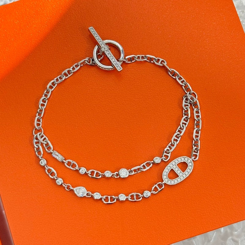 18K Hermès Farandole Diamond Bracelet