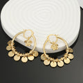 18K Versace Circle Earrings