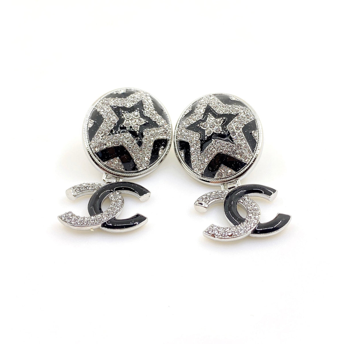 18K Chanel Diamond Earrings