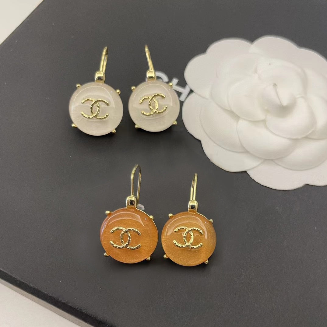 18K Chanel Crystals Earrings