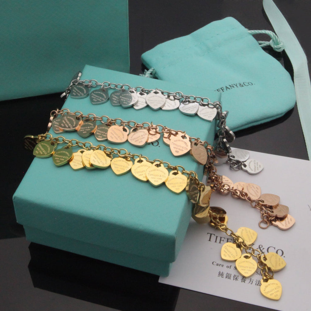 18K Tiffany & Co. Heart Tag Bracelet