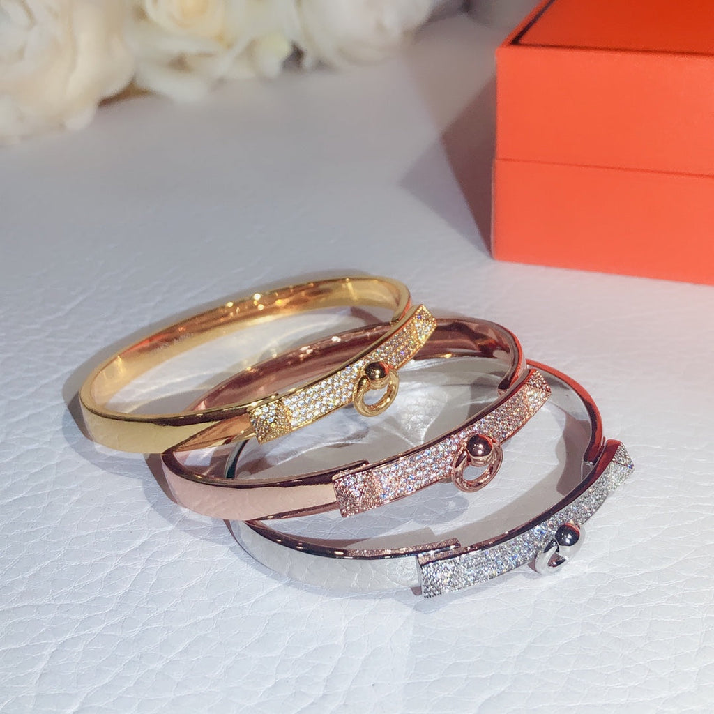 18K Collier De Chien Diamond Hermès Bracelet