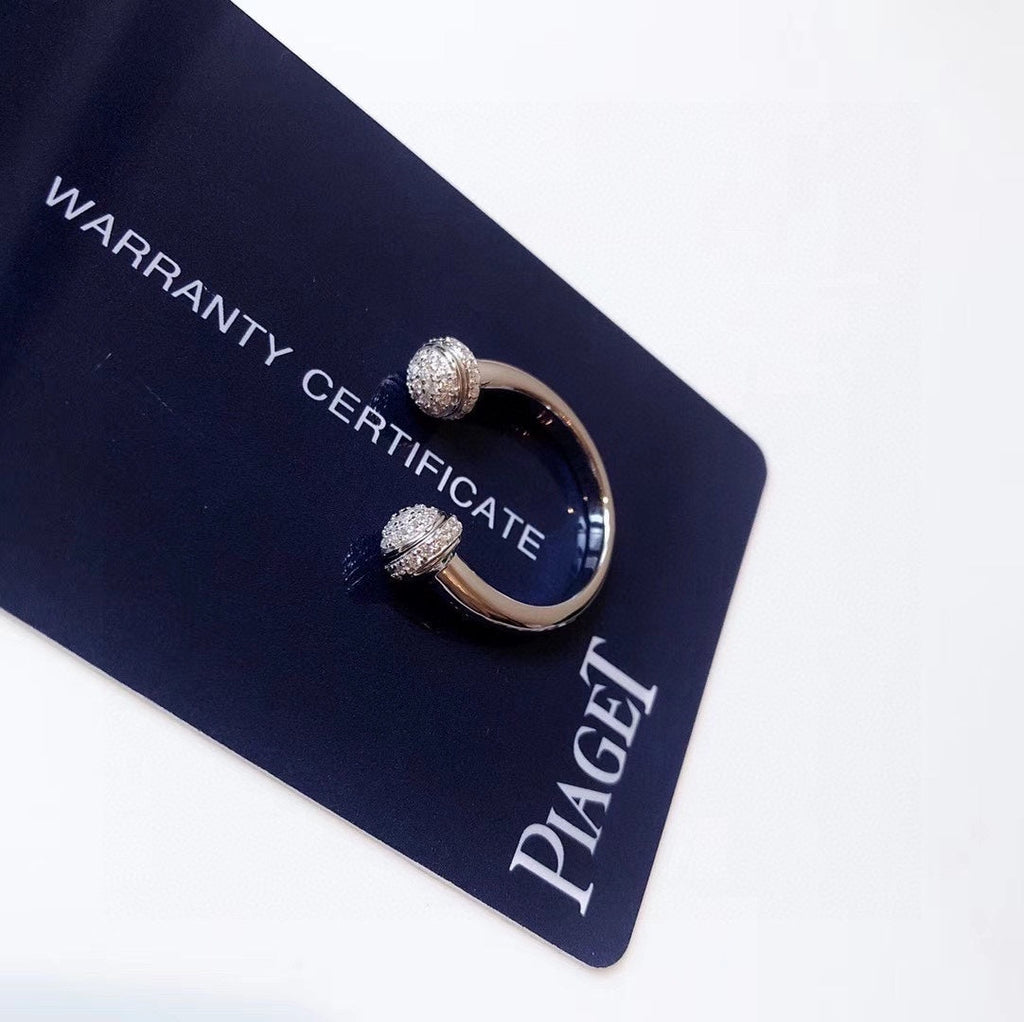 18K Piaget Open White Gold Ring