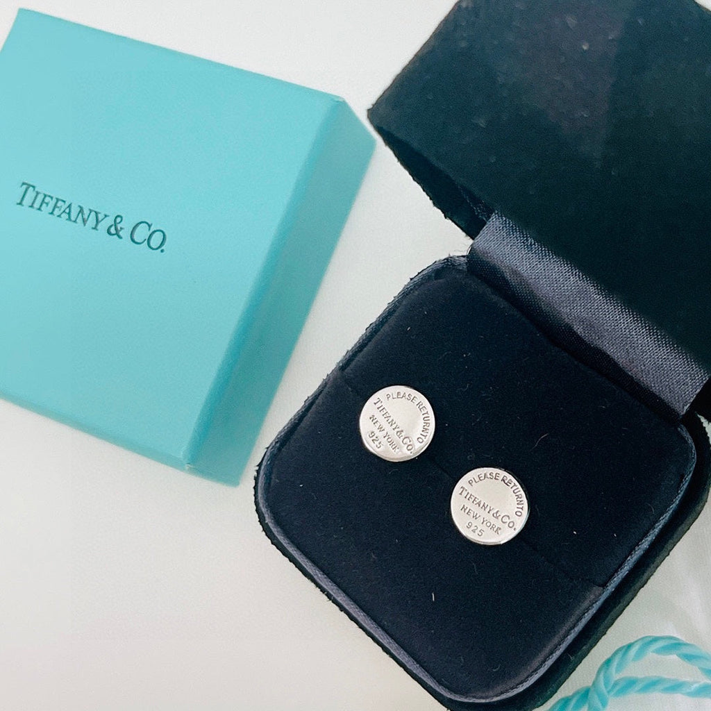18K Return to Tiffany & Co. Circle Stud Earrings
