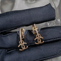 18K Chanel Vintage Gold Earrings