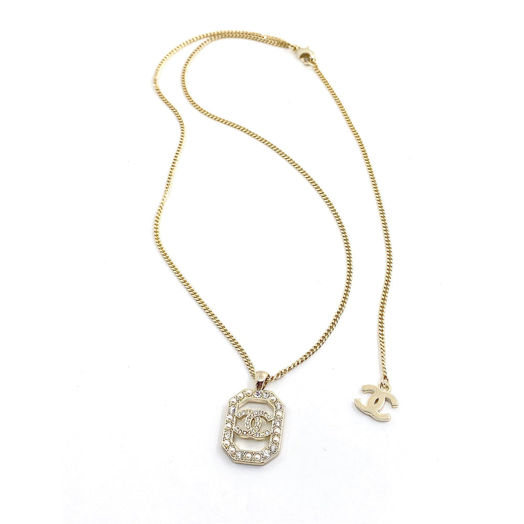 18K Chanel Perfume Bottle Chain Necklace