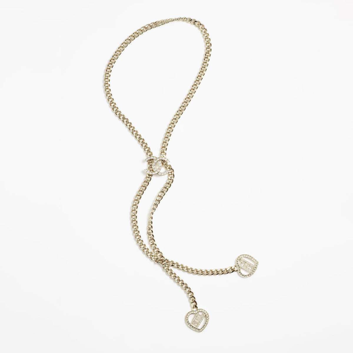 18K Chanel Heart Chain Necklace