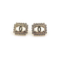 18K Chanel Square Pearls Earrings