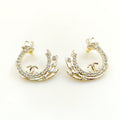 18K Chanel Crystals Earrings