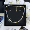 18K Chanel 26C Color Crystal Necklace