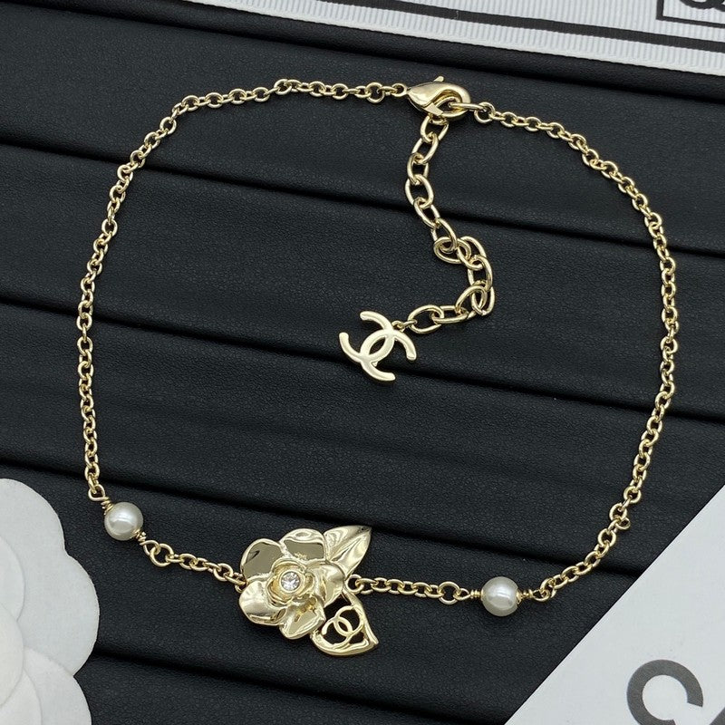18K Chanel Camellia Necklace