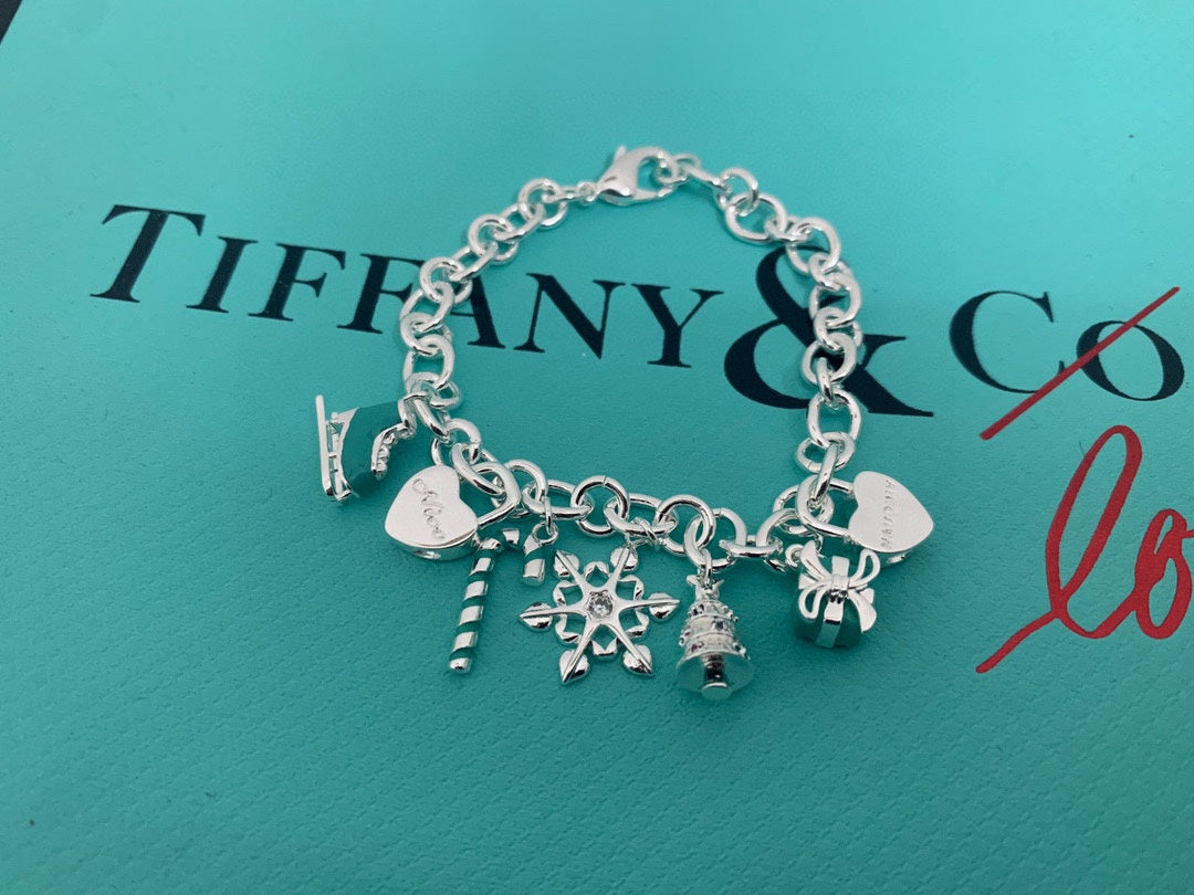 18K Tiffany & Co. Christmas Tag Bracelet