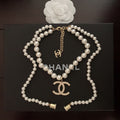 18K Chanel Pearls Long Necklace