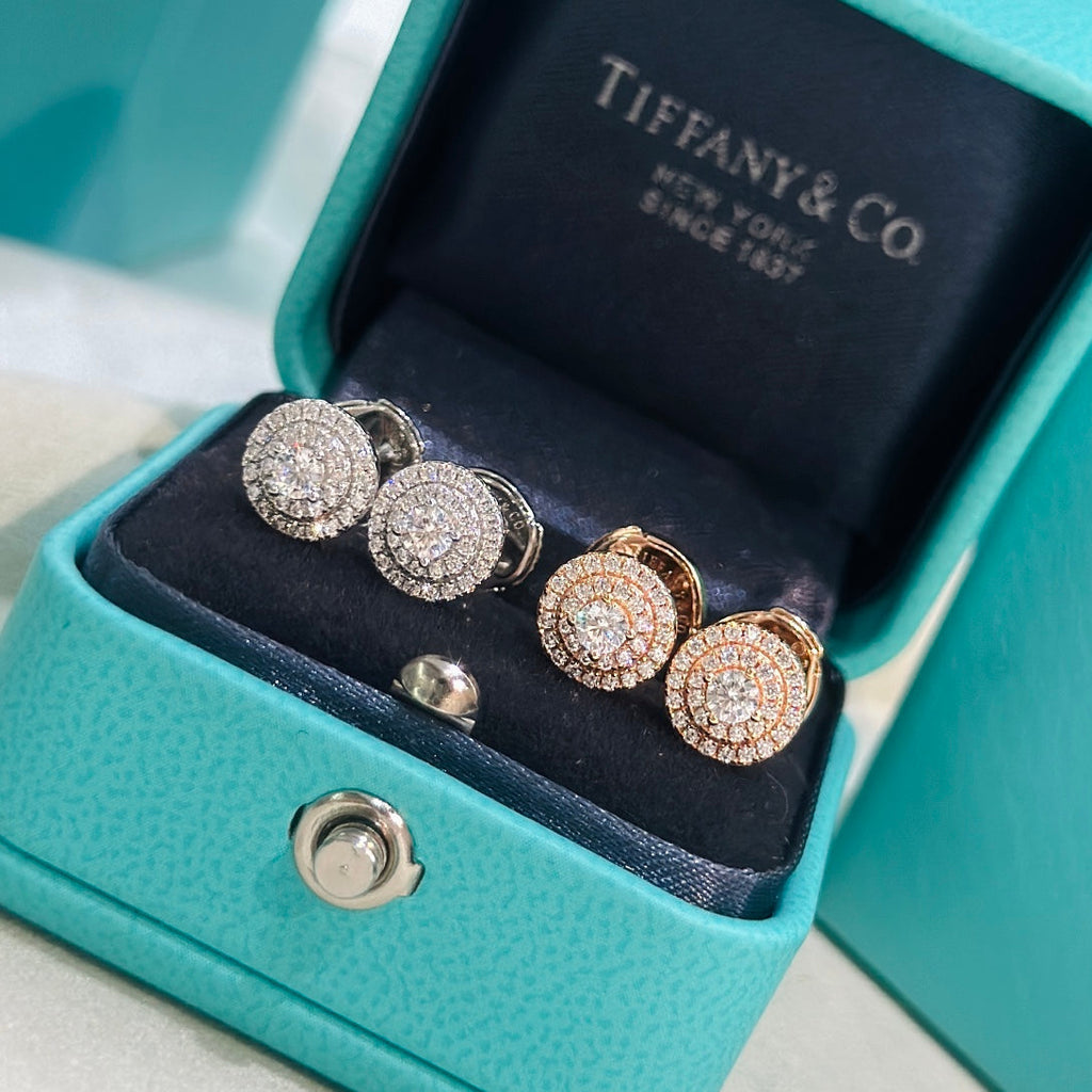 18K Tiffany & Co. Soleste Diamonds Rose Gold Earrings