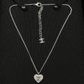 18K Chanel Diamond Heart Necklace