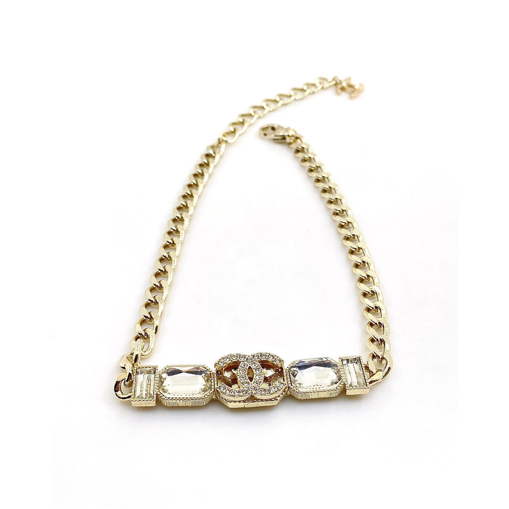 18K Chanel Pearls Crystals Vintage Necklace