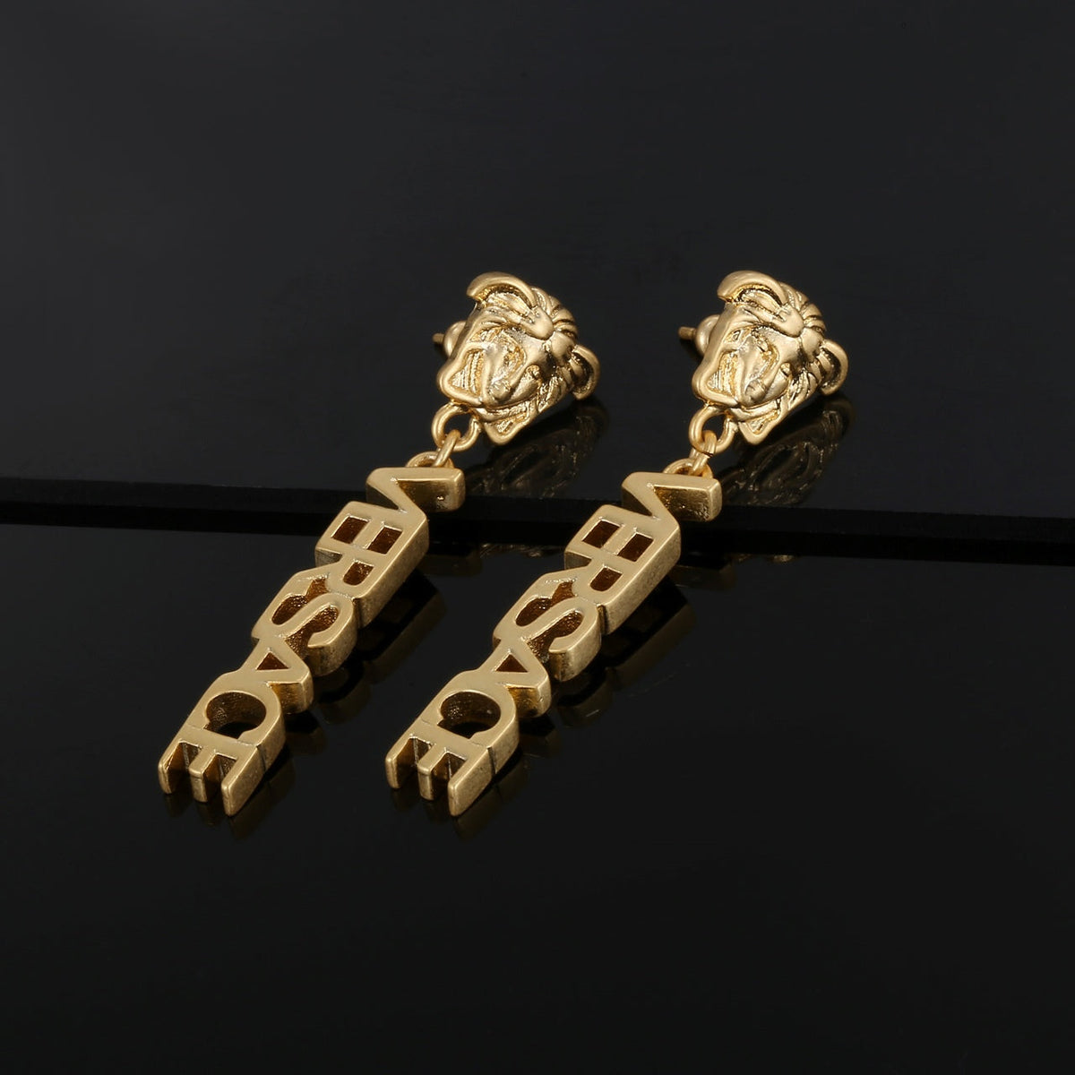 18K Versace Medusa Earrings