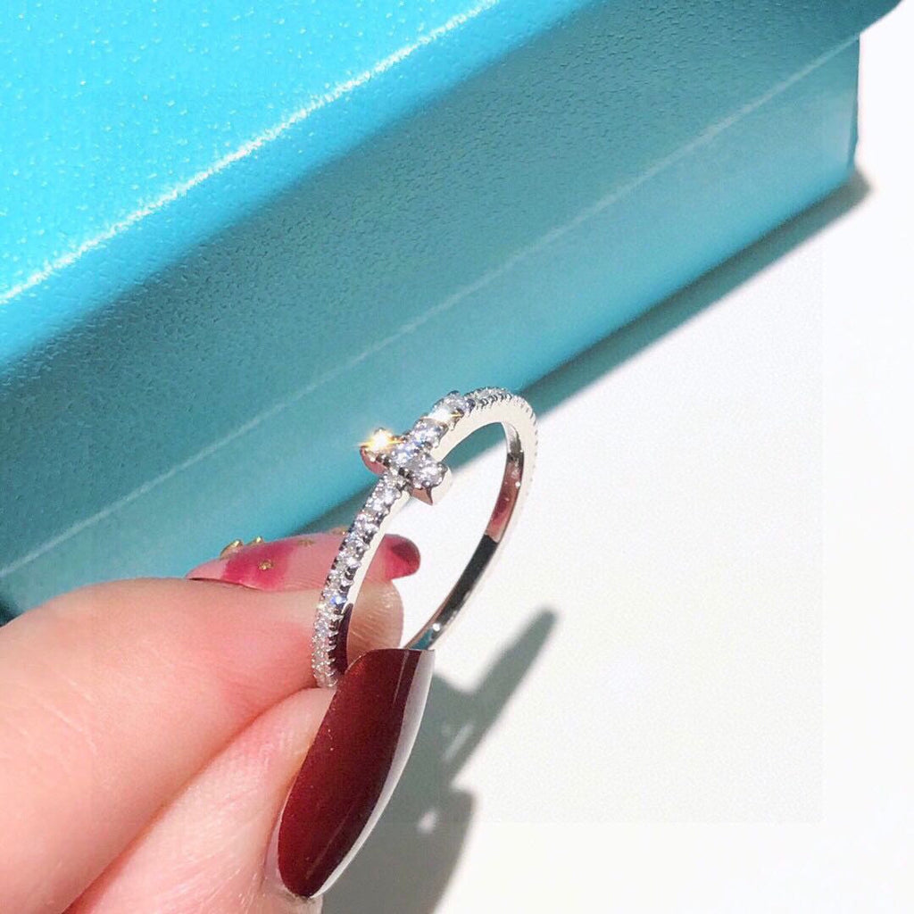 18K Tiffany & Co. Diamond Wire Ring