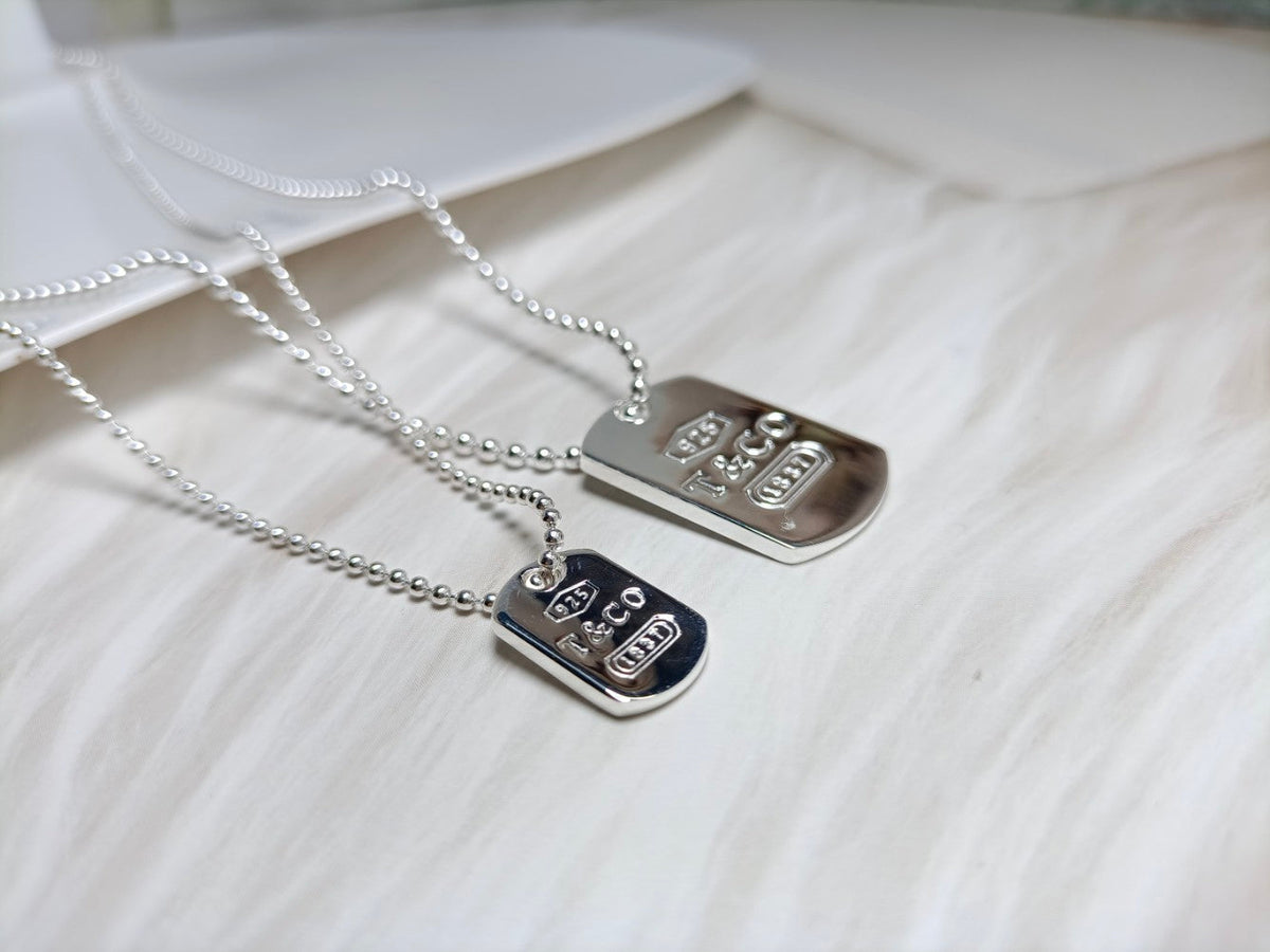 18K Tiffany & Co. 1837 Tag Pendant Necklace