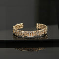18K Chanel Flower Diamond Cuff Bracelet