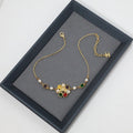 18K Chanel Color Crystal Choker Necklace
