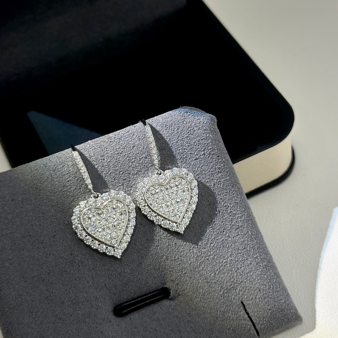 18K Tiffany & Co. Heart Diamonds Earrings