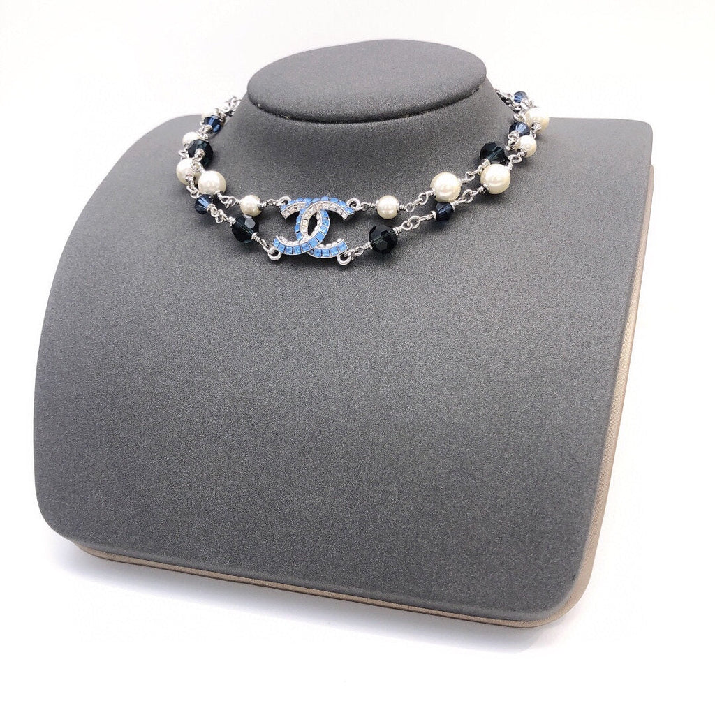 18K Chanel Blue Resin Necklace