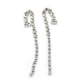 18K Chanel Long Crystal Earrings